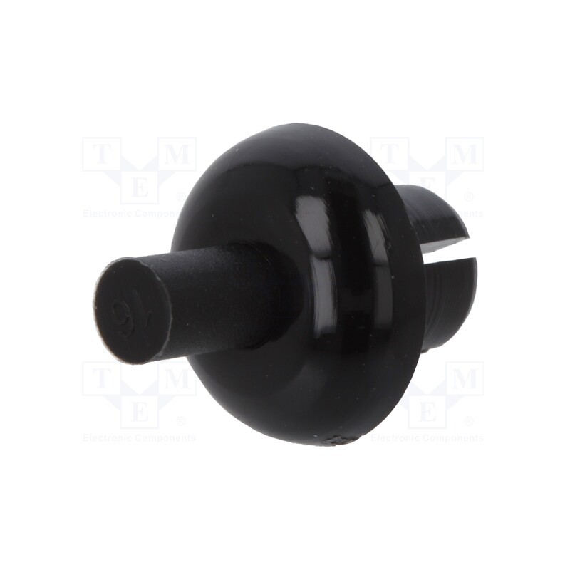 50 pcs : 8G406V20328 - Rivet, polyamide, L.rivet: 5.1mm, Panel cutout diam: 5.1mm, black