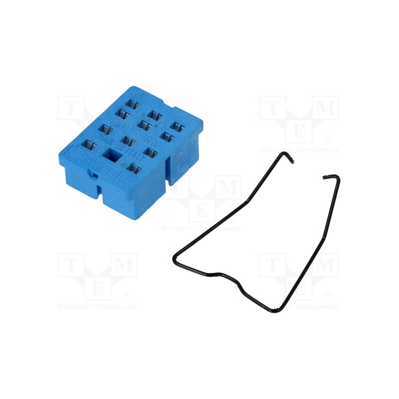 10 pcs : 94.13SMA - Socket, PIN: 11, 10A, 250VAC, 55.33, PCB, for PCB, Series: 55.33