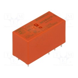 10 pcs : 6-1393238-8 - Relay: electromagnetic, SPDT, Ucoil: 24VDC, Icontacts max: 16A