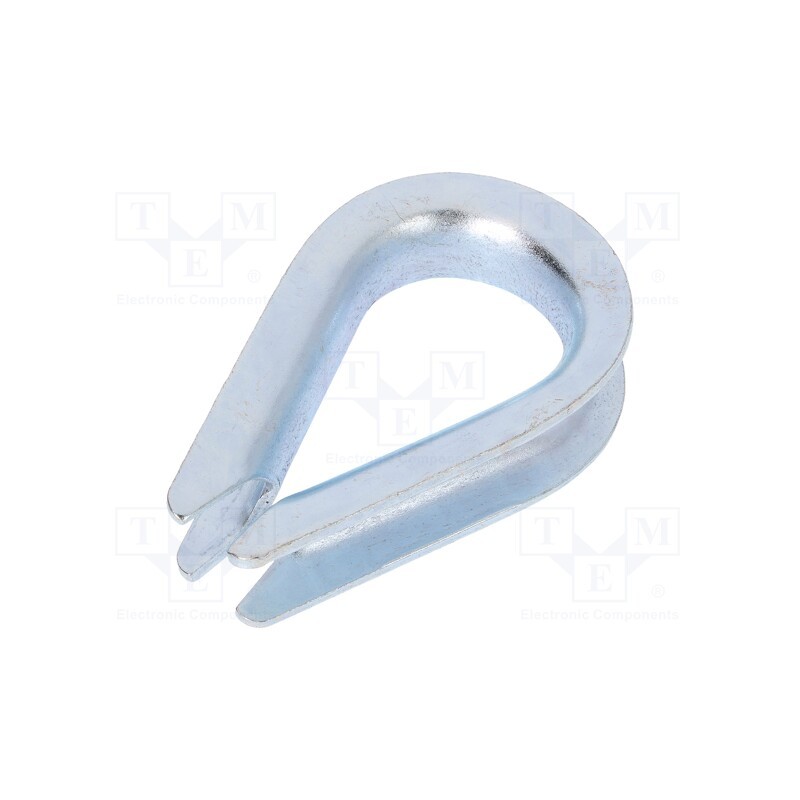 10 pcs : KU16 - Thimble for rope, steel, for rope, Ørope: 16mm, zinc, DIN 6899B