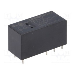 10 pcs : G2RL-2 12VDC - Relay: electromagnetic, DPDT, Ucoil: 12VDC, Icontacts max: 8A, PCB