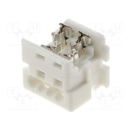 10 pcs : 903270304 - Plug, wire-board, female, PIN: 4, 1.27mm, IDC, for ribbon cable