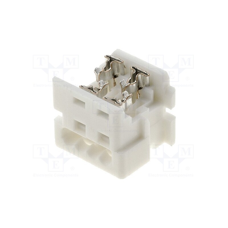10 pcs : 903270304 - Plug, wire-board, female, PIN: 4, 1.27mm, IDC, for ribbon cable