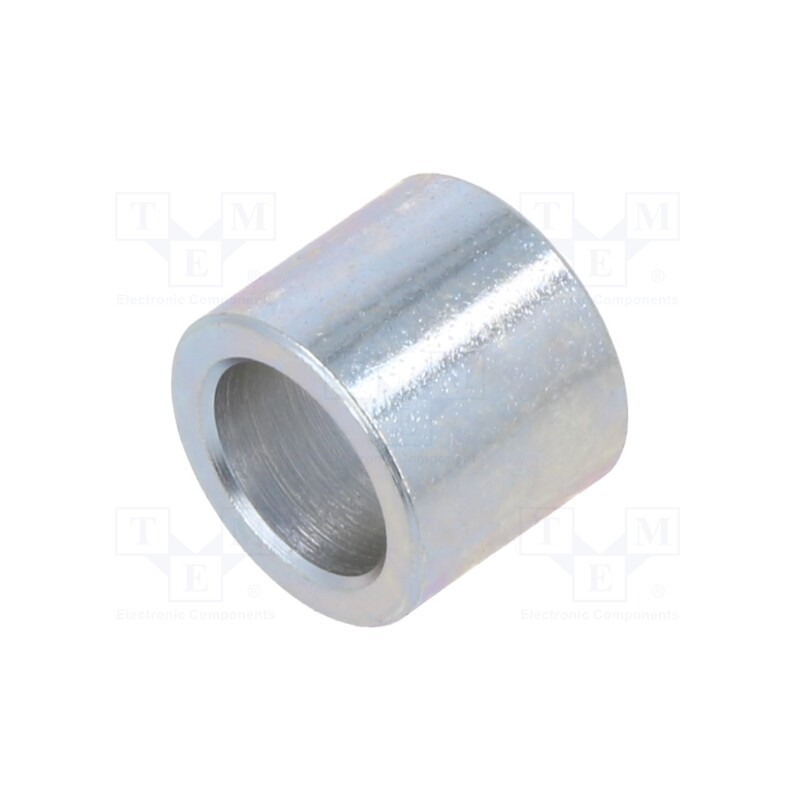 20 pcs : 3212/8,2X10 - Spacer sleeve, 10mm, cylindrical, steel, zinc, Out.diam: 12mm