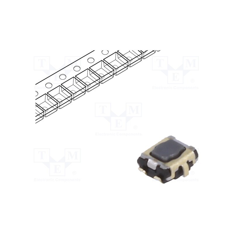 10 pcs : EVPAA902Q - Microswitch TACT, SPST, Pos: 2, SMT, none, 5N, 2.9x3.5x1.4mm, 1.7mm