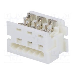 10 pcs : 903270306 - Plug, wire-board, female, PIN: 6, 1.27mm, IDC, for ribbon cable