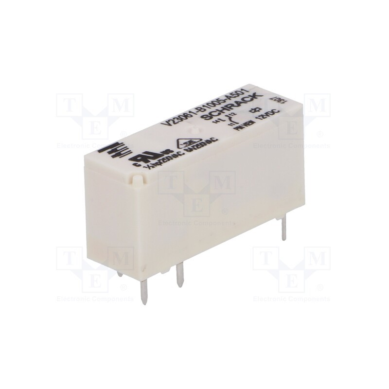 10 pcs : 9-1393222-7 - Relay: electromagnetic, SPDT, Ucoil: 12VDC, 8A, 8A/240VAC, 8A/30VDC