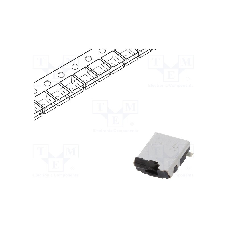 10 pcs : ESE13V01D - Switch: detecting, Pos: 2, SPST, 0.01A/5VDC, Leads: straight, 500mΩ