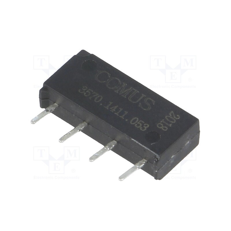 10 pcs : 3570.1411.053 - Relay: reed switch, SPST-NO, Ucoil: 5VDC, 500mA, max.200VDC, 10W