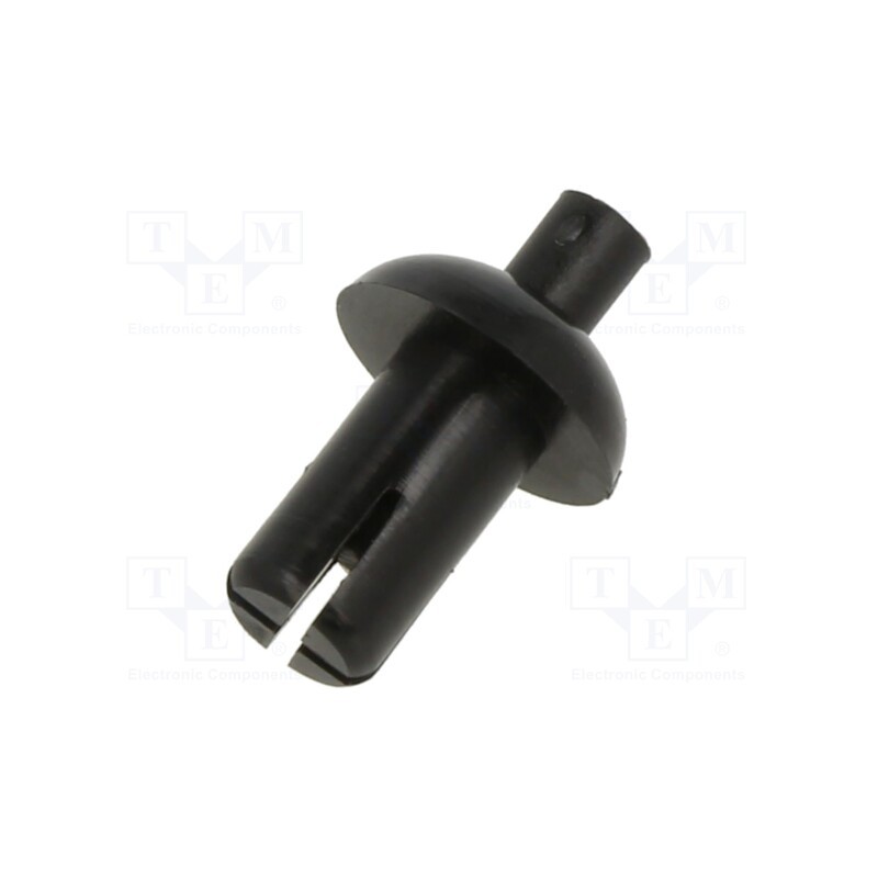 50 pcs : 8G406V20339 - Rivet, polyamide, L.rivet: 8.9mm, Panel cutout diam: 5.1mm, black