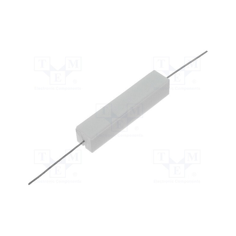 20 pcs : CRL10W-R15 - Resistor: wire-wound, cement, THT, 150mΩ, 10W, ±5%, 48x9.5x9.5mm
