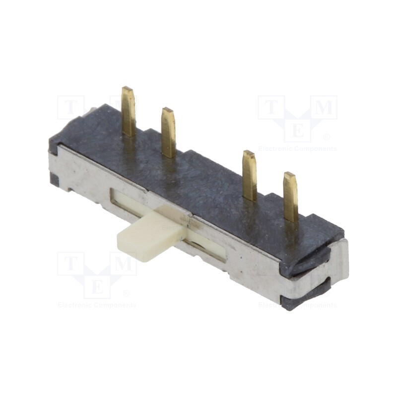 10 pcs : CSS-1310MC - Switch: slide, Pos: 3, SP3T, 0.1A/12VDC, ON-ON-ON, THT, -20÷70°C