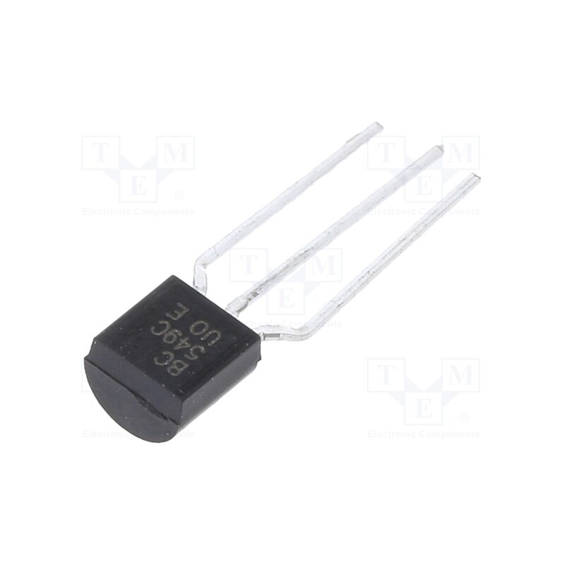 10 pcs : BC549C - Transistor: NPN, bipolar, 30V, 0.1A, 500mW, TO92