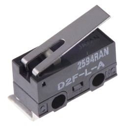 1 pcs - Omron Hinge Lever Micro Switch, Right Angle PCB Terminal, 3 A @ 125 V ac, SPDT, IP40