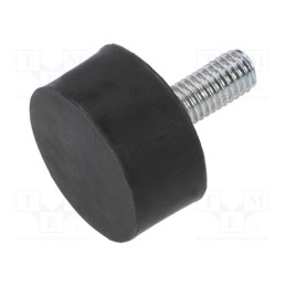 10 pcs : DVA.4-30-15-M8-20-40 - Vibroisolation foot, Ø: 30mm, H: 15mm, Shore hardness: 40±5, 530N