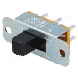 10 pcs : SL13B-022(BHC1)0 - Switch: slide, Pos: 2, DPDT, 3A/250VAC, ON-ON, screw,THT, SL13B