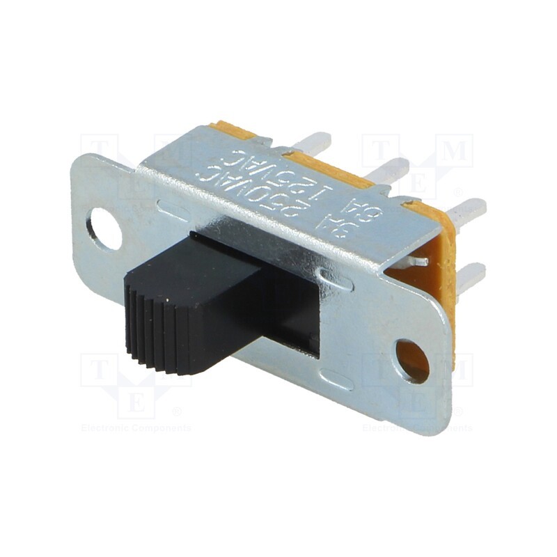 10 pcs : SL13B-022(BHC1)0 - Switch: slide, Pos: 2, DPDT, 3A/250VAC, ON-ON, screw,THT, SL13B