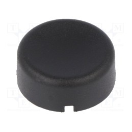 10 pcs : 840.000.011 - Button, Body: anthracite, 6425, round, 17x6.8mm