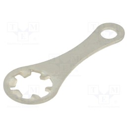 20 pcs : 905 - Tip: solder lug ring, 0.45mm, M4, Ø: 4.34mm, soldering, screw, brass