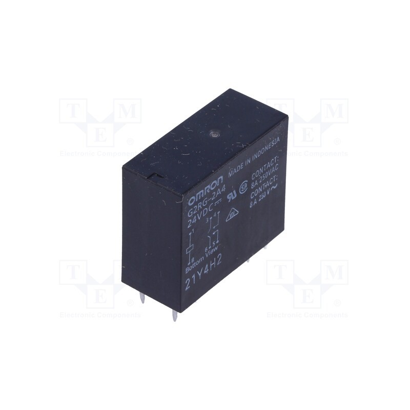 10 pcs : G2RG-2A4 24VDC - Relay: electromagnetic, DPST-NO, Ucoil: 24VDC, Icontacts max: 8A