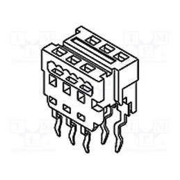 10 pcs : 905841314 - Adapter, wire-board, PIN: 14, 1.27mm, IDC,THT, for ribbon cable