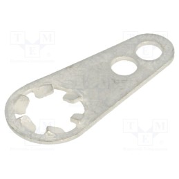 20 pcs : 906 - Tip: solder lug ring, 0.45mm, M3,5, Ø: 4.4mm, soldering, screw