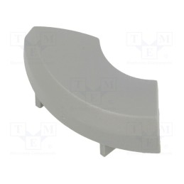 10 pcs : 1ZB03 - Button, grey, plastic