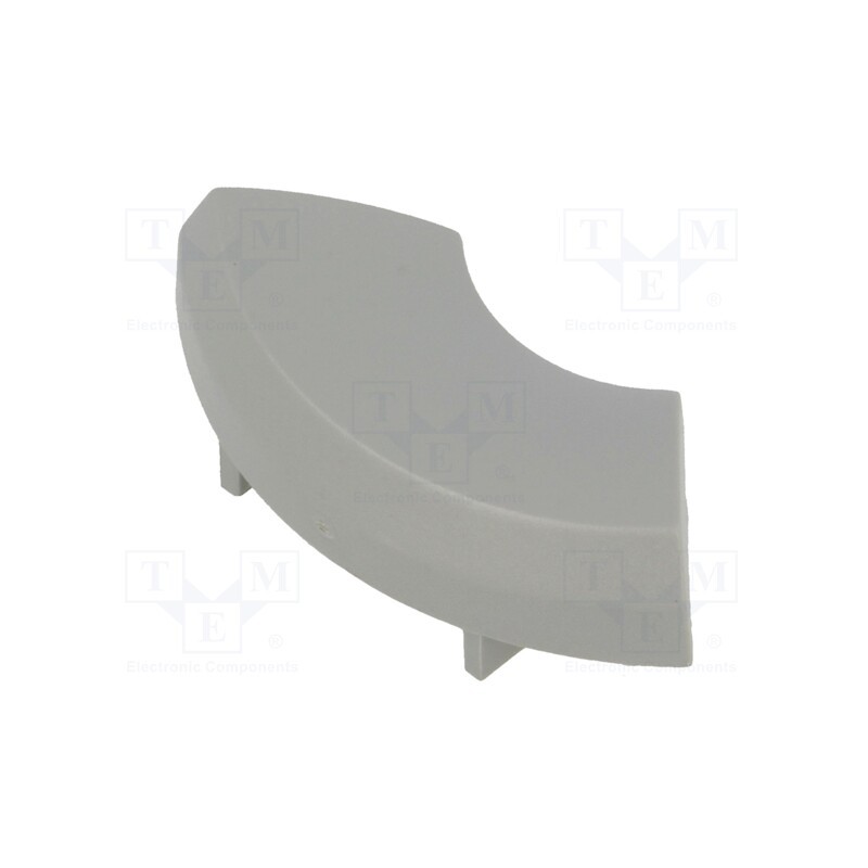 10 pcs : 1ZB03 - Button, grey, plastic