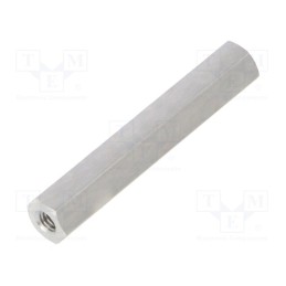50 pcs : 132X30 - Screwed spacer sleeve, 30mm, Int.thread: M2,5, hexagonal