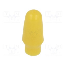 10 pcs : C 1108 - Cap, push-in, Mat: PVC, Body: yellow, Illumin: none, MTA