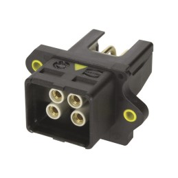 1 pcs - HARTING, HARTING PushPull Power Connector Cable Mount Socket, 4P, Solder Termination, 12A, 48 V