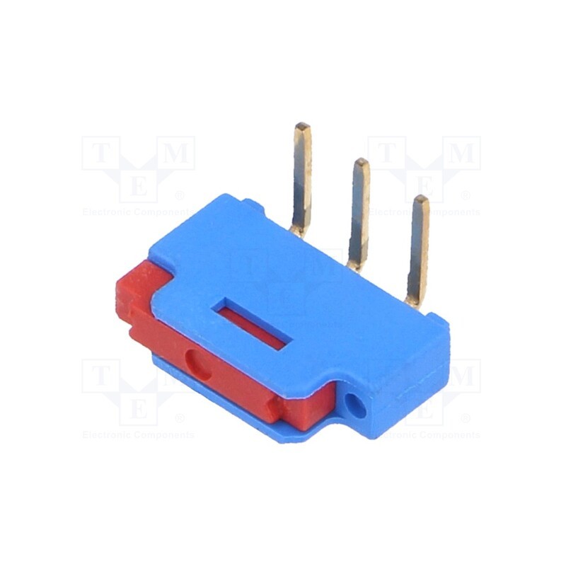 10 pcs : NSI-20 - Switch: slide, Pos: 2, 0.3A/24VDC, THT, Leads: for PCB, 10x2.5x6.4mm