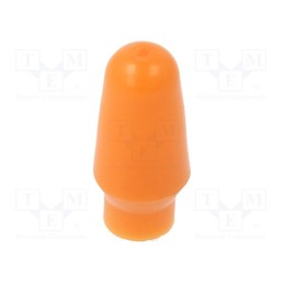 10 pcs : C 1103 - Cap, push-in, Mat: PVC, Body: orange, Illumin: none, MTA