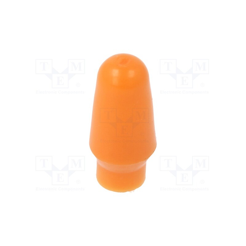 10 pcs : C 1103 - Cap, push-in, Mat: PVC, Body: orange, Illumin: none, MTA