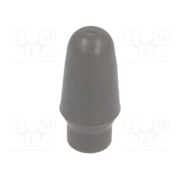 10 pcs : C 1107 - Cap, push-in, Mat: PVC, Body: grey, Illumin: none, MTA