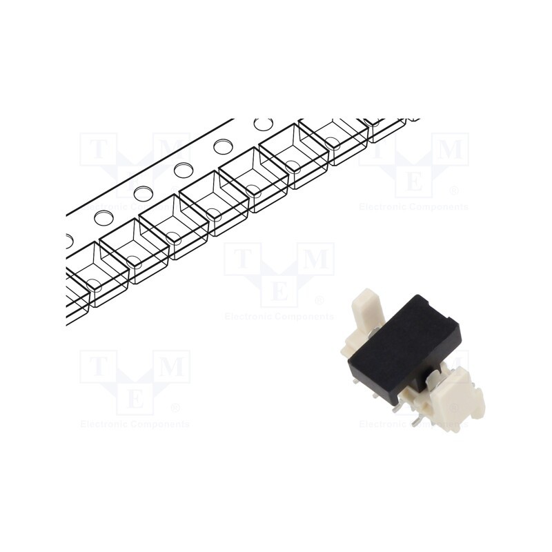 10 pcs : 908140208 - Socket, wire-board, male, PIN: 8, 1.27mm, SMT, PicoFlex, 1.2A, tinned