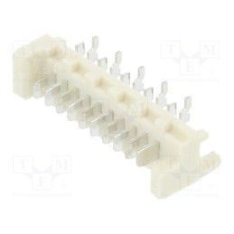 10 pcs : 908140810 - Socket, wire-board, male, PIN: 10, 1.27mm, SMT, PicoFlex, 2.4A, 250V