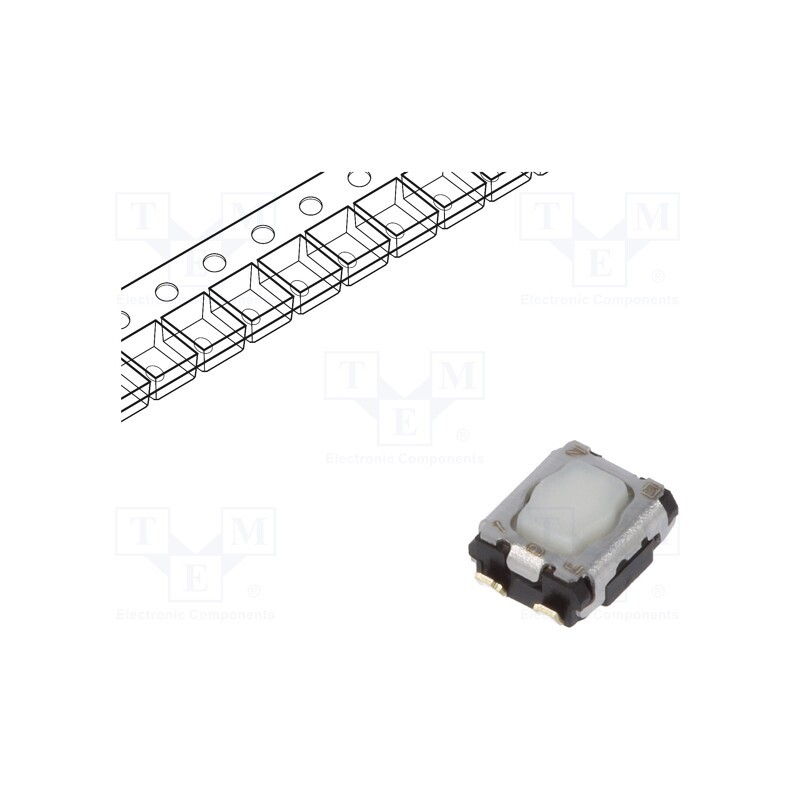 10 pcs : EVPAAM02W - Microswitch TACT, SPST, Pos: 2, SMT, none, 3.5N, 2.9x3.5x1.4mm
