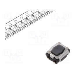 10 pcs : EVPAAN02Q - Microswitch TACT, SPST, Pos: 2, SMT, none, 5N, 2.9x3.5x1.4mm, 1.7mm