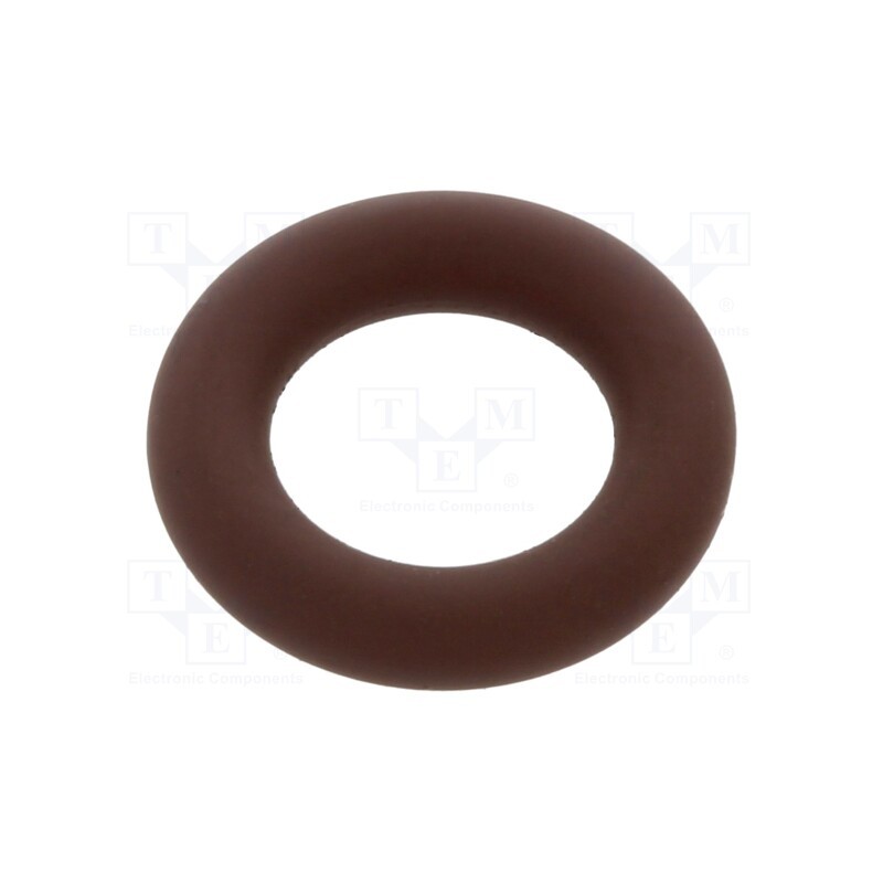 50 pcs : 01-0007.00X2.5 ORING 80FPM BROWN - O-ring gasket, FPM, Thk: 2.5mm, Øint: 7mm, brown, -20÷200°C