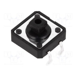 50 pcs : - Microswitch TACT, SPST-NO, Pos: 2, 0.05A/12VDC, THT, none, 0.69N