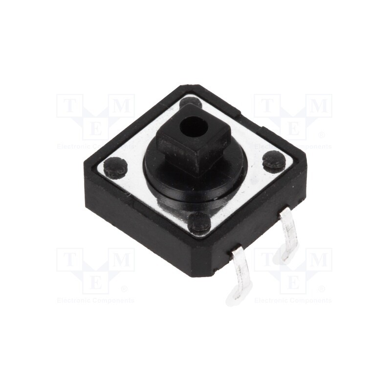 50 pcs : - Microswitch TACT, SPST-NO, Pos: 2, 0.05A/12VDC, THT, none, 0.69N