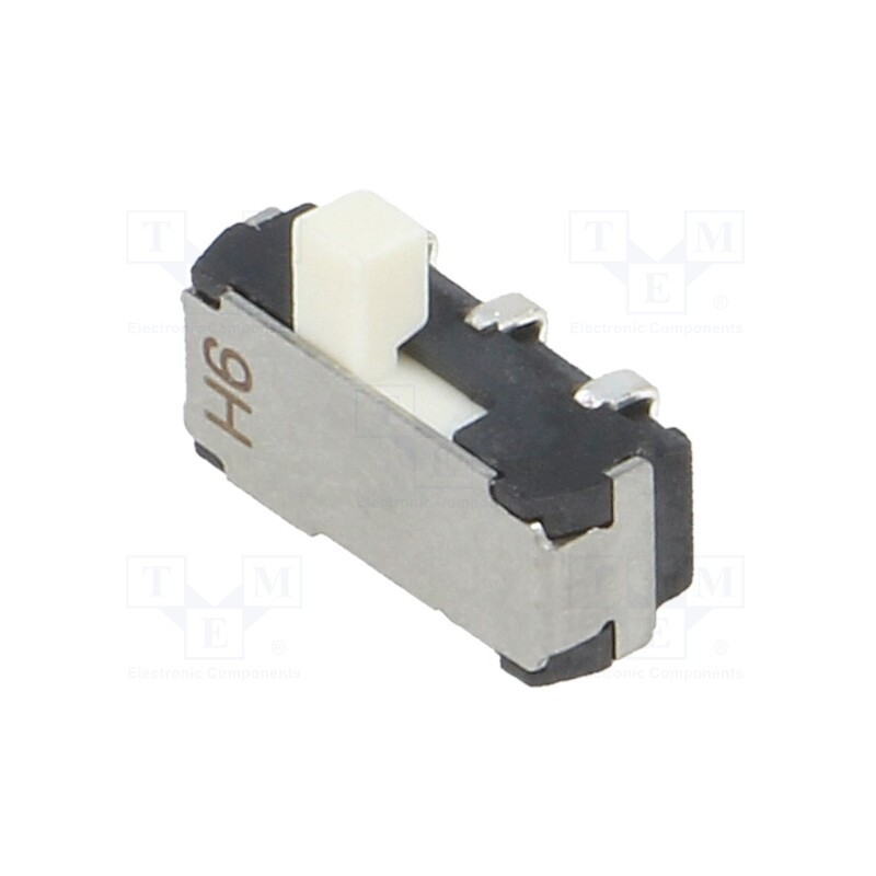10 pcs : CL-SB-22A-11 - Switch: slide, Pos: 2, DPDT, 0.2A/12VDC, ON-ON, SMT, Leads: curved