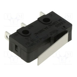 10 pcs : ESS0531310 - Microswitch SNAP ACTION, 3A/250VAC, with lever, SPDT, ON-(ON)
