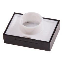 1 pcs - RS PRO Black Rectangular Push Button Lens for Use with ADA16 Series
