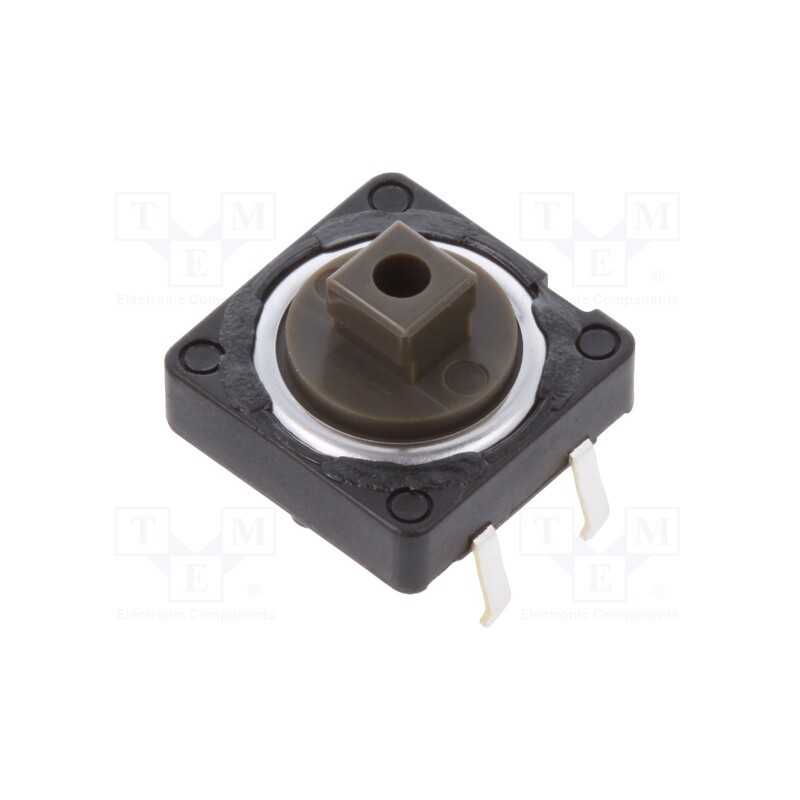 10 pcs : SKHCBGA010 - Microswitch TACT, SPST, Pos: 2, 0.05A/12VDC, THT, 2.6N, 12x12x4.3mm