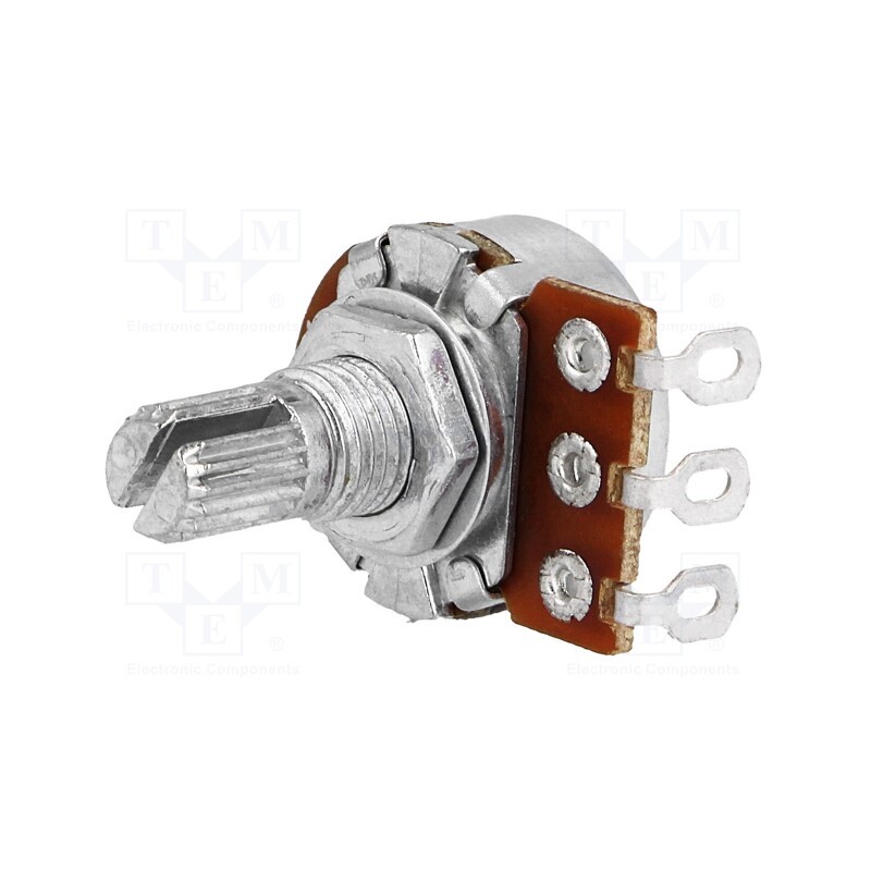 10 pcs : R16148-1A-1-B500K - Potentiometer: shaft, single turn, 500kΩ, 125mW, ±20%, on cable