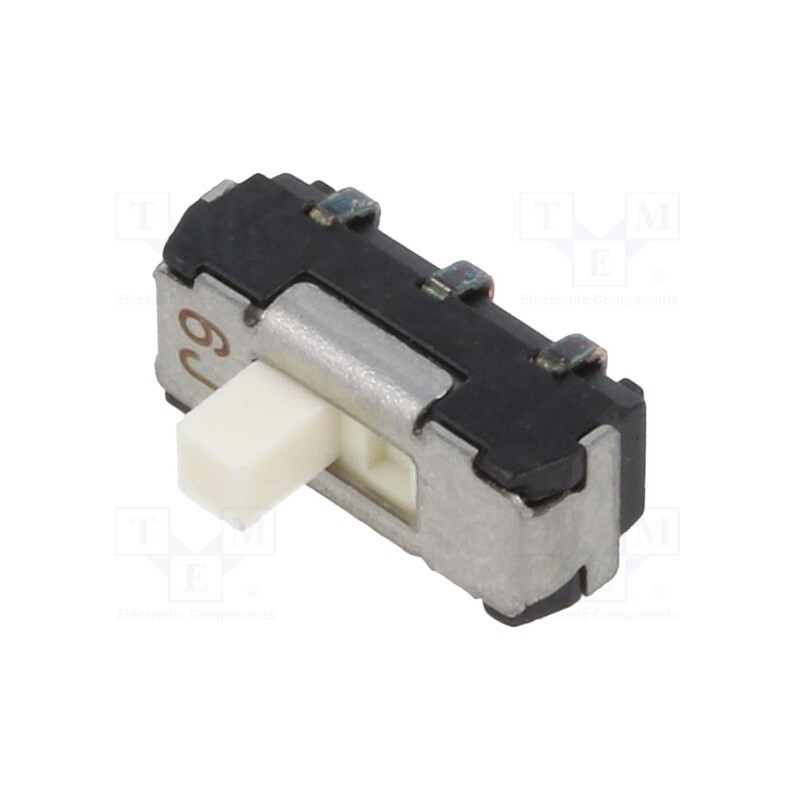 10 pcs : CL-SB-22A-01 - Switch: slide, Pos: 2, DPDT, 0.2A/12VDC, ON-ON, SMT, Leads: curved