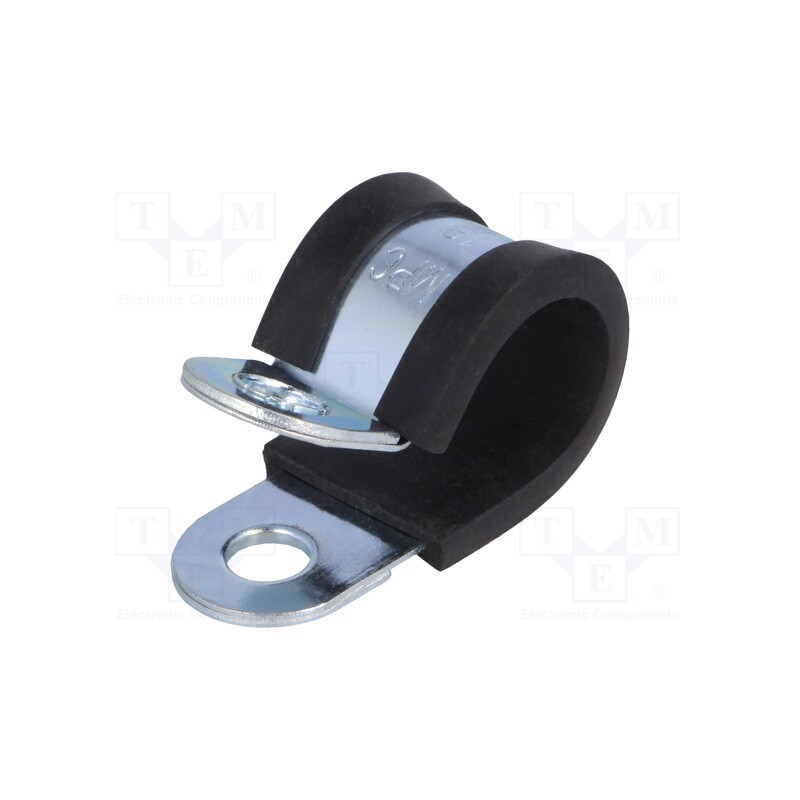 10 pcs : LKD11820 - Fixing clamp, ØBundle : 18mm, W: 20mm, steel, Cover material: EPDM