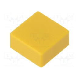 10 pcs : B321330 - Button, push-in, none, 5.5mm, -25÷70°C, square, yellow